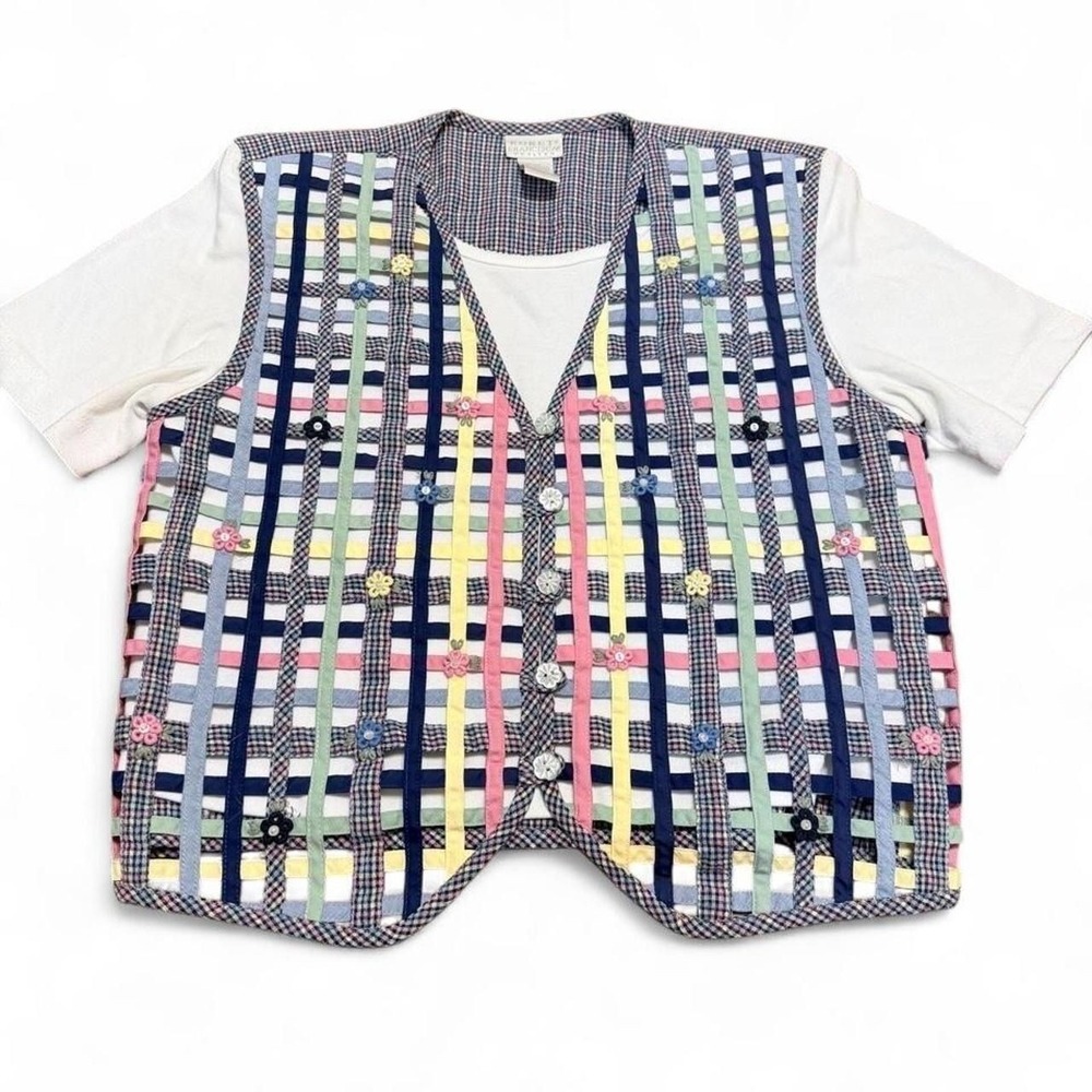 0075 Vintage Koret Francisca Double layer Tshirt built in vest